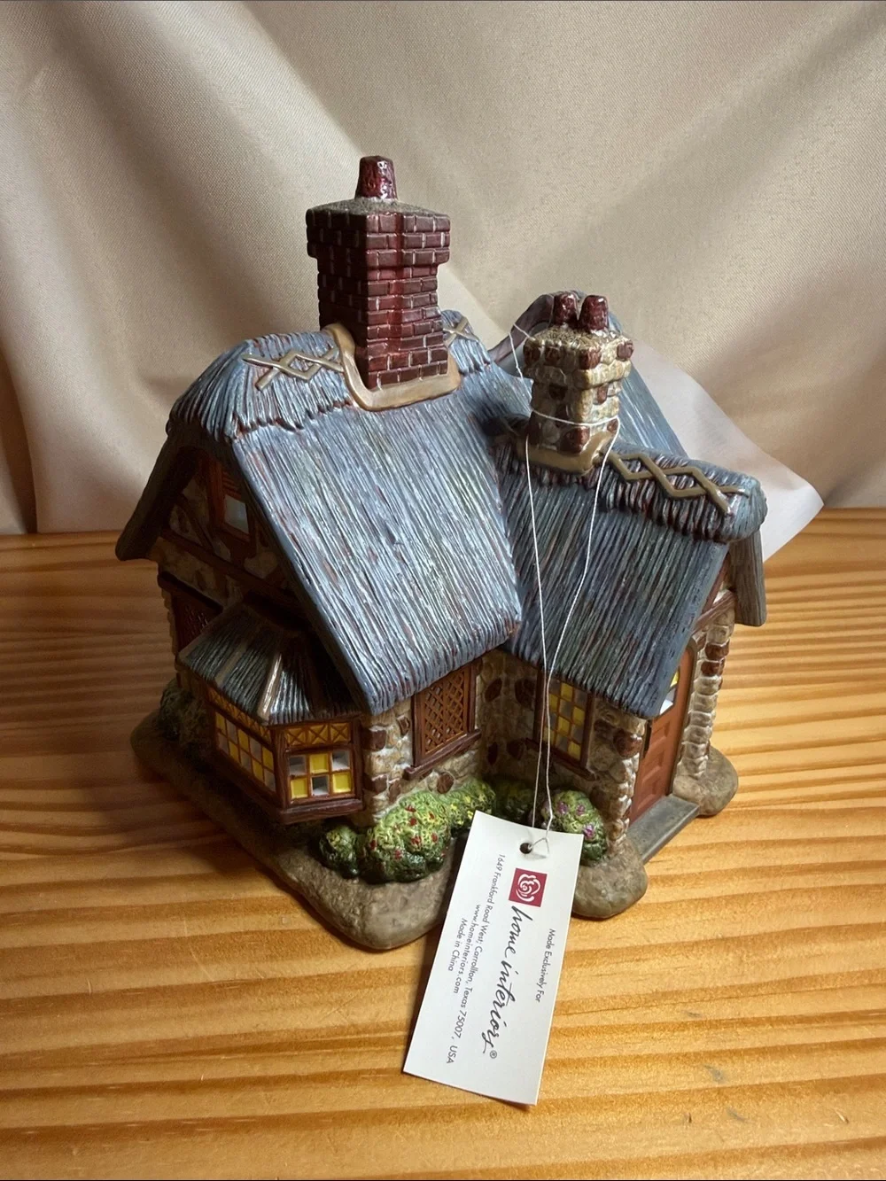 NIB 2006 Thomas Kinkade Stillwater Cottage Candle Holder Home Interiors 12648